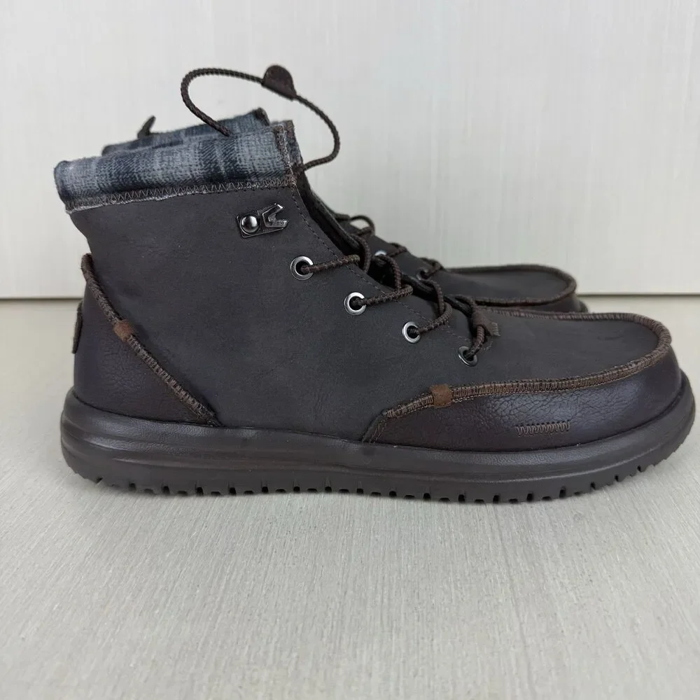 Hey Dude Bradley Classic Men's Size 10 Brown Slip On Boots Water Resistance - Picture 6 of 11